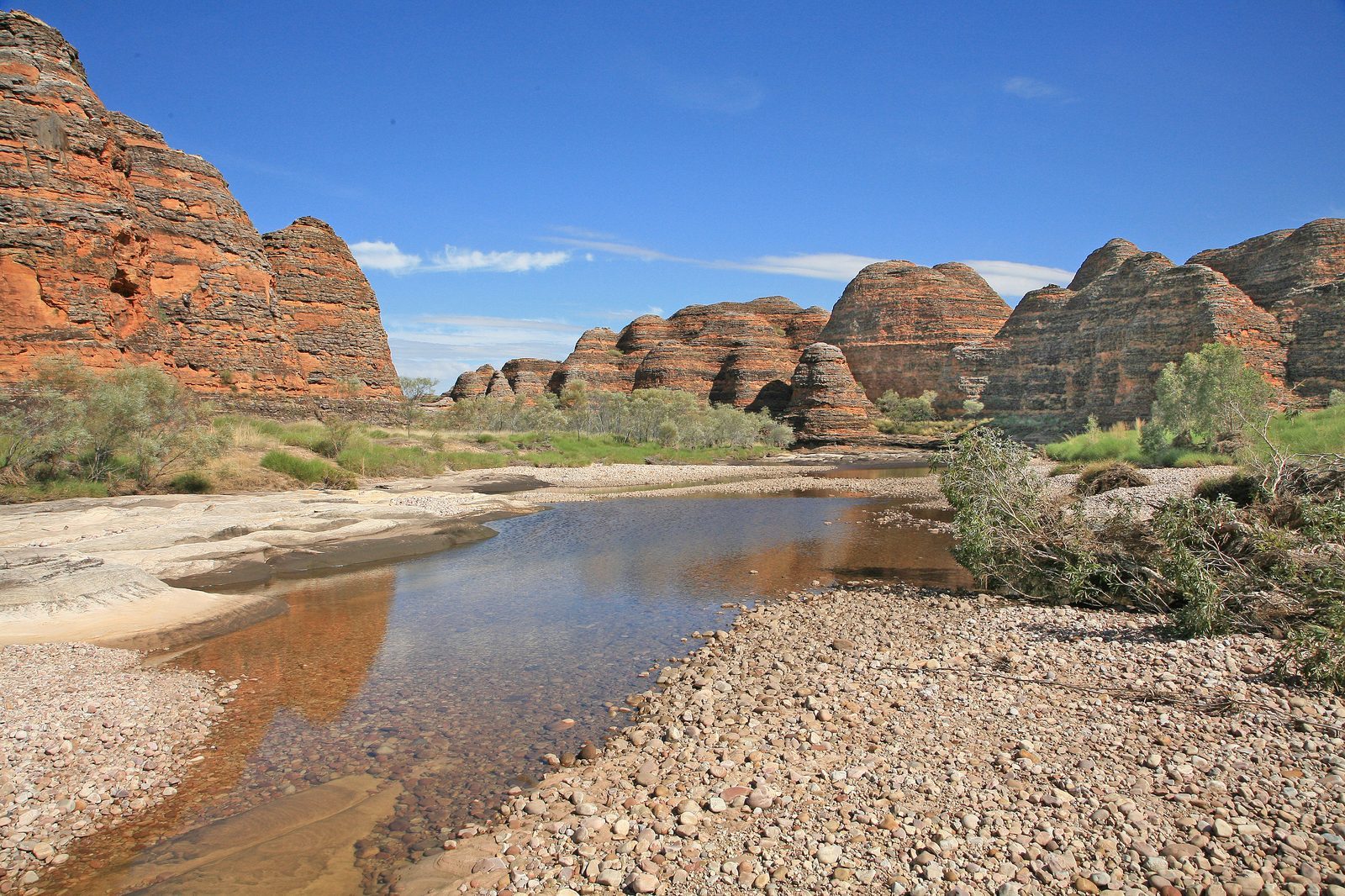 The beehive domes of the Bungle Bungle Range, Purnululu